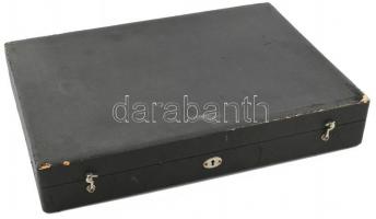 Berndorf alpakka 6 személyes evőeszköz készlet díszdobozban. Jelzett. Doboz sérült