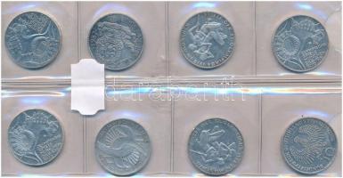 Német Szövetségi Köztársaság 1972. 10M Ag "Müncheni Olimpia - Stadion" (3x) "D" és "J" verdejelek + 1972J 10M Ag "Müncheni Olimpia - térdelő atléták" (2x) + 1972J 10M Ag "Olimpia-München / Csomó" + 1972G 10M Ag "Olimpia-München / Olimpiai Láng" + 1987J 10M Ag "750 éves Berlin" T:1-,2  FRG 1972. 10 Mark Ag "Münich Olympics - Stadium" (3x) "D" and "J" mint marks + 1972J 10 Mark Ag "Munich Olympics - Athletes kneeling" (2x) + 1972J 10 Mark Ag "Olymics Munich / Knot" + 1972G 10 Mark Ag "Olympic Games Munich / Olympic Flame" + 1987J 10 Mark Ag "750th Anniversary of Berlin" C:AU,XF