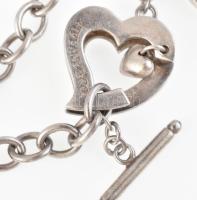 Ezüst (Ag) Tiffany karlánc jelzett. 37 g