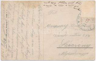 1918 Salgótarján, Somlyói vasbeton híd. Vasúti levelezőlapárusítás (Rb)