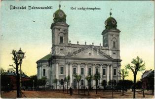 1909 Debrecen, Református nagytemplom (EB)