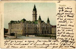 1902 Győr, Városháza. Nitsmann József kiadása (EK)