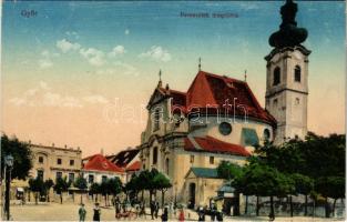 Győr, Ferenciek temploma. Vasúti levelezőlapárusítás 330. sz. 1916. (ragasztónyom / glue marks)