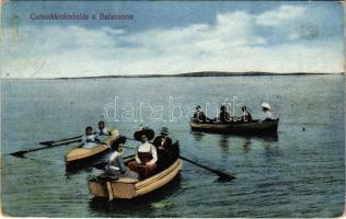 1917 Balaton, Csónakkirándulás, evezős csónak (EK)