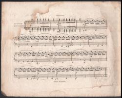 cca 1850 2 db régi kézzel írt és réznyomatos kotta