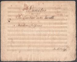 cca 1850 2 db régi kézzel írt és réznyomatos kotta