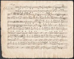 cca 1850 2 db régi kézzel írt és réznyomatos kotta