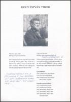 cca 1980 Ughy István Tibor festőművész saját kezű írásával kiegészített kép katalógusa. amatőr, saját kezű nyomtatás