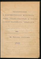 1943 Pálfy István: Változások a konventuális minorita rend szabályaiban a Codex Iuris Canonici alapján. Gépirat 69p. Egészvászon kötésben
