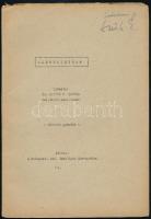 Kováts J. István: Alkotmánytan. Bp., 1944. Ref. Theológia Kurzustára. 76p. Jegyzet papírborítékban