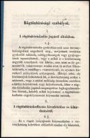 1862 Rögtönbírósági szabályok. 18p