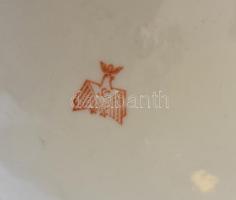 Carl Scheidig Grafenthal porcelán kettős putto figura, kézzel festett, jelzett, kopott, m: 18 cm