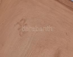 Zákány Eszter: Wágner Úr. Színes mázakkal festett kerámia fali plasztika. Oldalán apró csorba. Jelze...