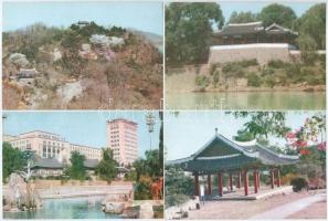 3 db MODERN kínai képeslap sorozat tokokban / 3 modern Chinese postcard series in their own cases