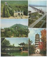 3 db MODERN kínai képeslap sorozat tokokban / 3 modern Chinese postcard series in their own cases