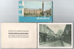 5 db MODERN külföldi képeslapfüzet / 5 modern European postcard booklets