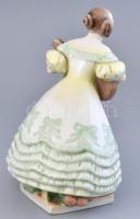 Herendi porcelán Déryné, kézzel festett, jelzett, kis kopásnyomokkal, alján kis gyári tűzrepedéssel,...