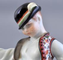 Herendi porcelán Ludas Matyi, gazdagon díszített magyaros mintával. Kézzel festett, jelzett, apró ko...