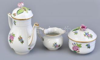 Herendi Eton mintás hat személyes mokkás készlet. Kézzel festett, jelzett, erősen sérült, ragasztott...