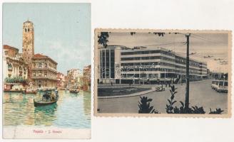 11 db RÉGI külföldi képeslap: Olaszország / 11 pre-1945 town-view postcards: Italy