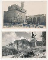 11 db RÉGI külföldi képeslap: Olaszország / 11 pre-1945 town-view postcards: Italy