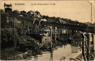 Dresden, Loschwitz, Die erste Bergschwebebahn der Welt / suspended funicular railway (EB)