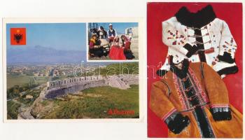 42 db MODERN népviseletes motívum képeslap / 42 modern folklore motive postcards