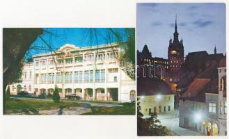 37 db MODERN román város képeslap Erdélyből / 37 modern Romanian town-view postcards from Transylvan...