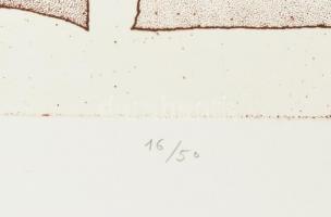 Szemethy Imre (1945- ): Fabáb-tánc. Rézkarc, papír. Jelzett. Számozott (16/50). Az 1981-ben, Bartók ...