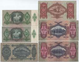 1930-1936. 10P-100P (6xklf, közte csillagos sorszámok is) T:III közte szép papír