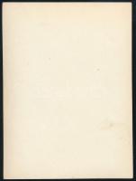 cca 1930 Kinszki Imre (1901-1945) budapesti fotóművész hagyatékából jelzés nélküli vintage fotó (zaj...