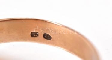 Arany (Au) Pecsétgyűrű. Monogramozható. méret: 57. Jelzett, 14k, nettó: 4,6g