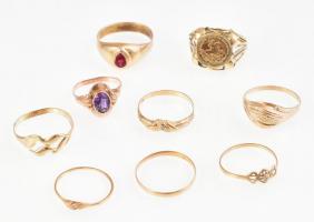 Arany (Au) Vegyes 14k aranytétel. (nyaklánc, gyűrű, medál, stb.) Erősen sérült darabok is. Részben j...