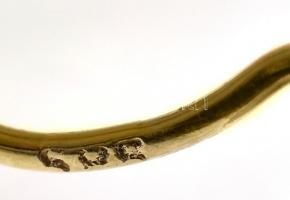 Arany (Au) 14k, Fülbevaló pár, jelzett, nettó: 4g