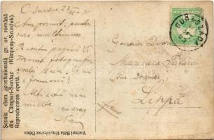 1911 Kimpényszurduk, Campuri-Surduc; Scoala elem. confesionala gr. or. romana / Görögkeleti román is...