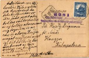 1931 Cakóháza, Állami elemi iskola, Hangya Fogyasztási Szövetkezet üzlete. Parcsami József felvétele...