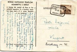 1957 Bázakerettye, Római katolikus templom. Szent Margit leánykongregáció kiadása az épülő templom j...