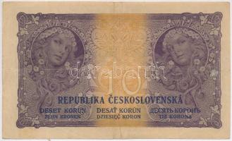 Csehszlovákia 1919. 10K T:III 
Czechoslovakia 1919. 10 Korun C:F
Krause P#8