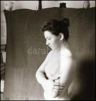 Szép formák, lágy mozdulatok kavalkádja, 7 db vintage NEGATÍV, Menesdorfer Lajos (1941-2005) budapes...