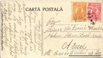 1926 Lugos, Lugoj; Mária királynő utca, Alexander Epstein áruháza a kék csillaghoz, üzletek. Firmei ...