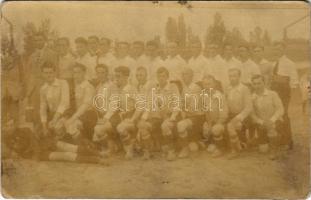 1922 Kiskőrös - Törekvés 1:0. Magyar focisták / Hungarian football clubs players. Kossik János photo (fa)