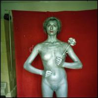 1989 A Bádogember c. sorozatból 7 db vintage NEGATÍV, Menesdorfer Lajos (1941-2005) budapesti fotómű...