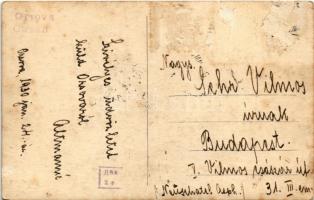 1930 Orsova, Kazán szoros, jégrobbantás télen / Cazan gorge, ice blasting in winter. photo (Rb)