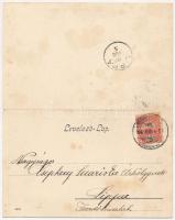 1905 Herkulesfürdő, Baile Herculane; 2 részes kinyitható panorámalap / 2-tiled folding panoramacard ...