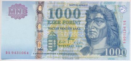 2008. 1000Ft DA T:I,I-  Hungary 2008. 1000 Forint DA C:UNC,AU  Adamo F55J