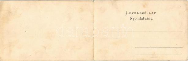 Oravica, Oravita; Weisz Félix kiadása. 2 részes kinyitható pannorámalap / 2-tiled folding panoramaca...