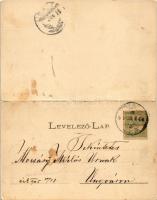 1905 Herkulesfürdő, Baile Herculane; 2 részes kinyitható panorámalap / 2-tiled folding panoramacard