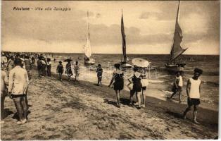 1930 Riccione, Vita alla Spiaggia / beach, boats, bathers