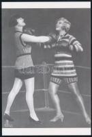 cca 1929 Angelo (1894-1974) budapesti fényképész és fotóművész műtermi fotói, 3 db mai nagyítás, 15x...