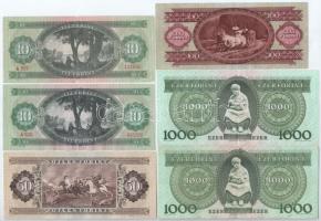 1962. 10Ft + 1969. 10Ft + 1980. 50Ft + 1962. 100Ft + 1983. 1000Ft + 1993. 1000Ft T:III